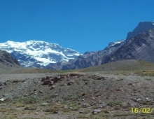 Cerro Aconcagua desde la ruta 7 