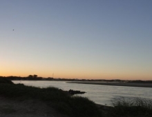 Atardecer en la costanera de Mar Chiquita