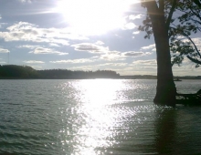 Atardecer en laguna de los padres