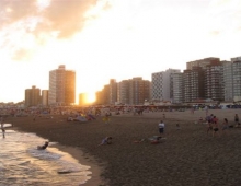 Puesta del sol en la playa