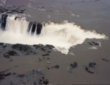 Garganta del Diablo desde el aire 